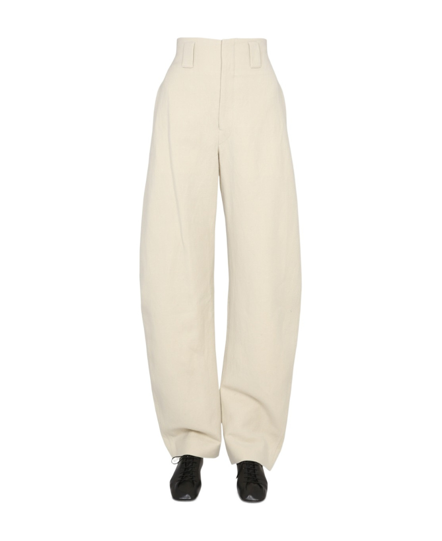 Lemaire Logo Casual Pants In Neutral