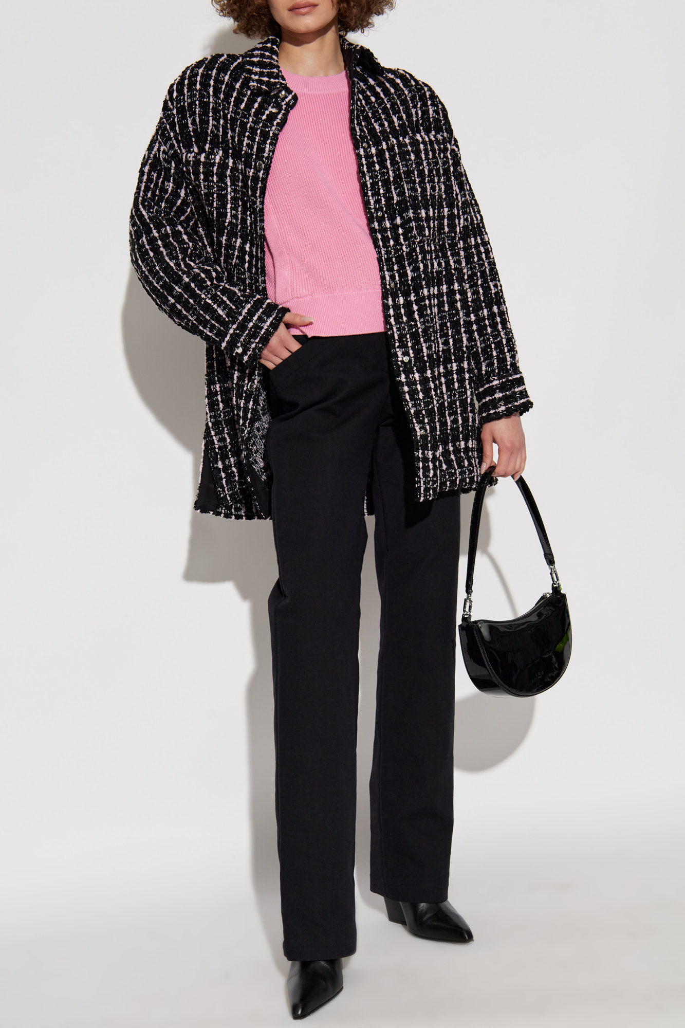 Iro Long-sleeved Casual Jacket In Black