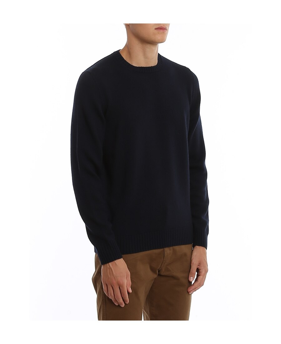 Drumohr Crew Neck Lightweight Jumper In Black