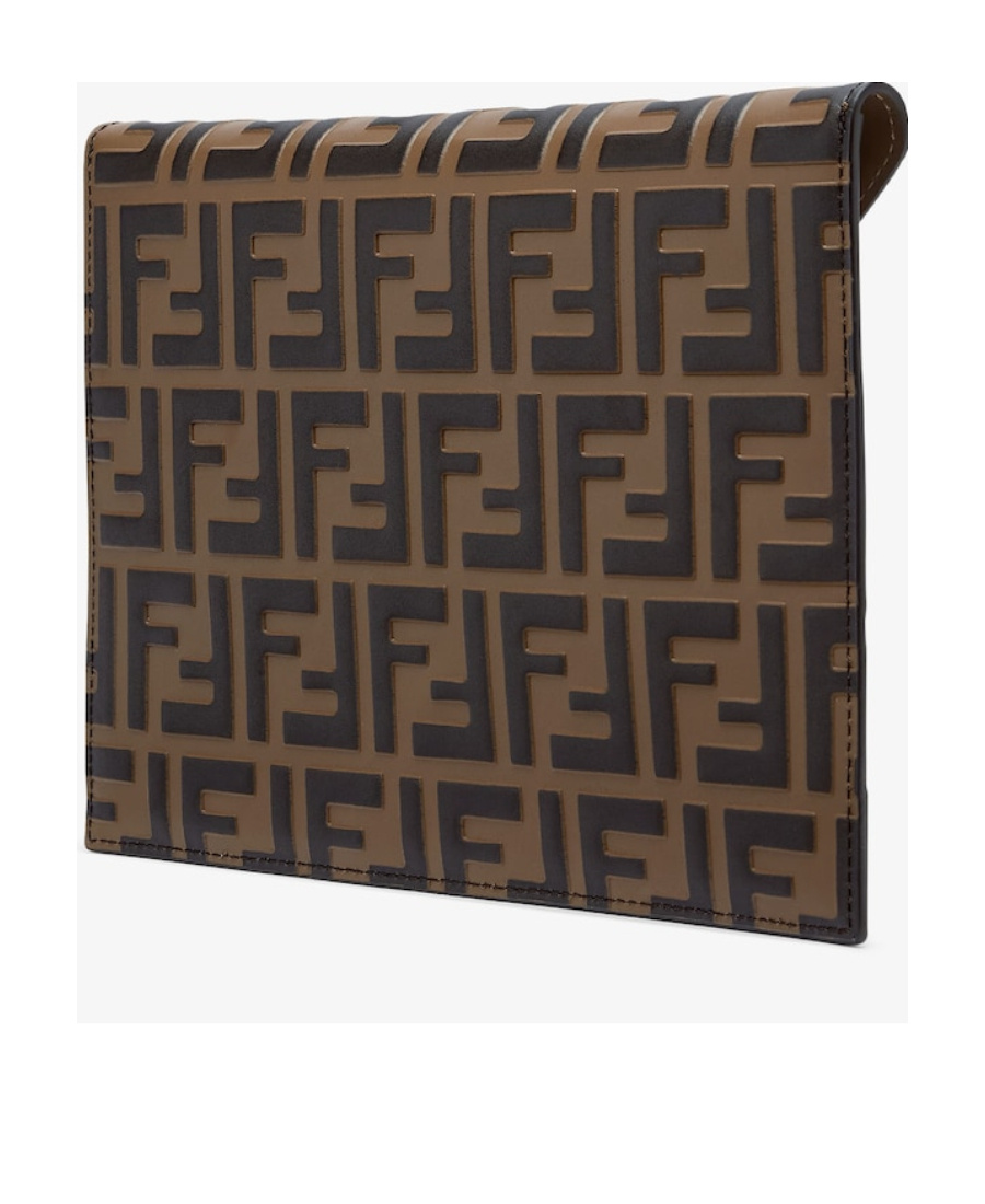 Fendi Ff Pattern Handbag In Brown