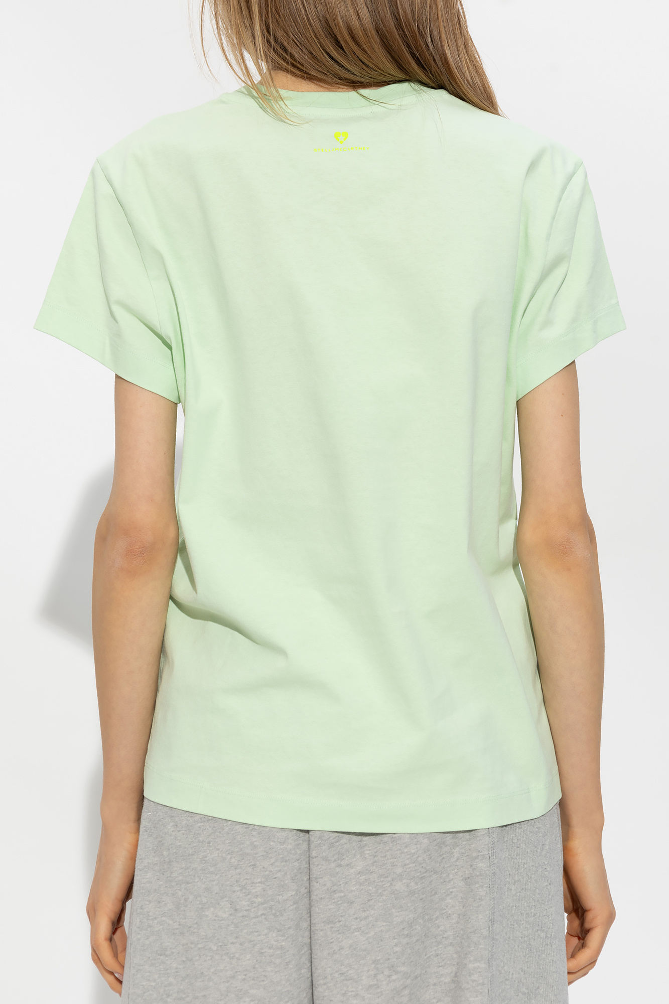 Stella Mccartney Logo Printed Crewneck T-shirt In White