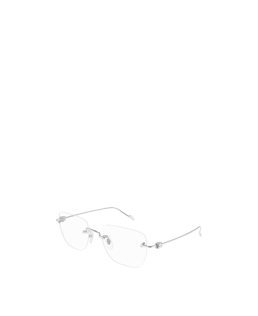 Cartier Rectangle Rimless Glasses In White