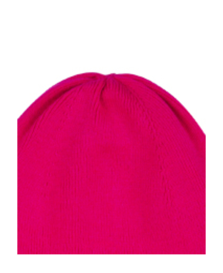 We11 Done Round Knitted Hat In Pink