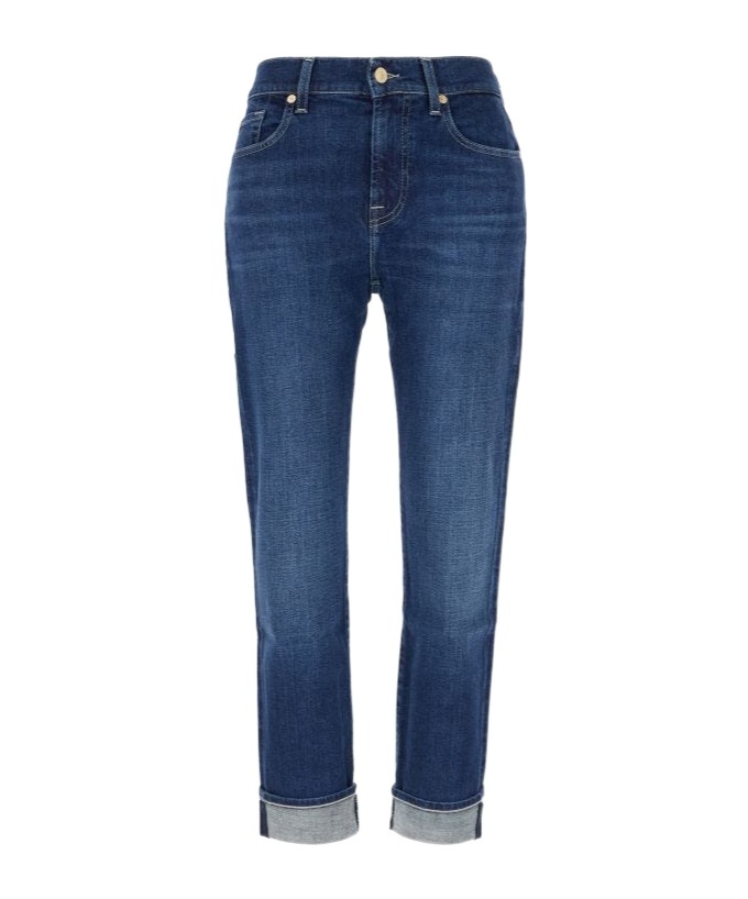 Shop 7 For All Mankind Straight-leg Jeans In Blue