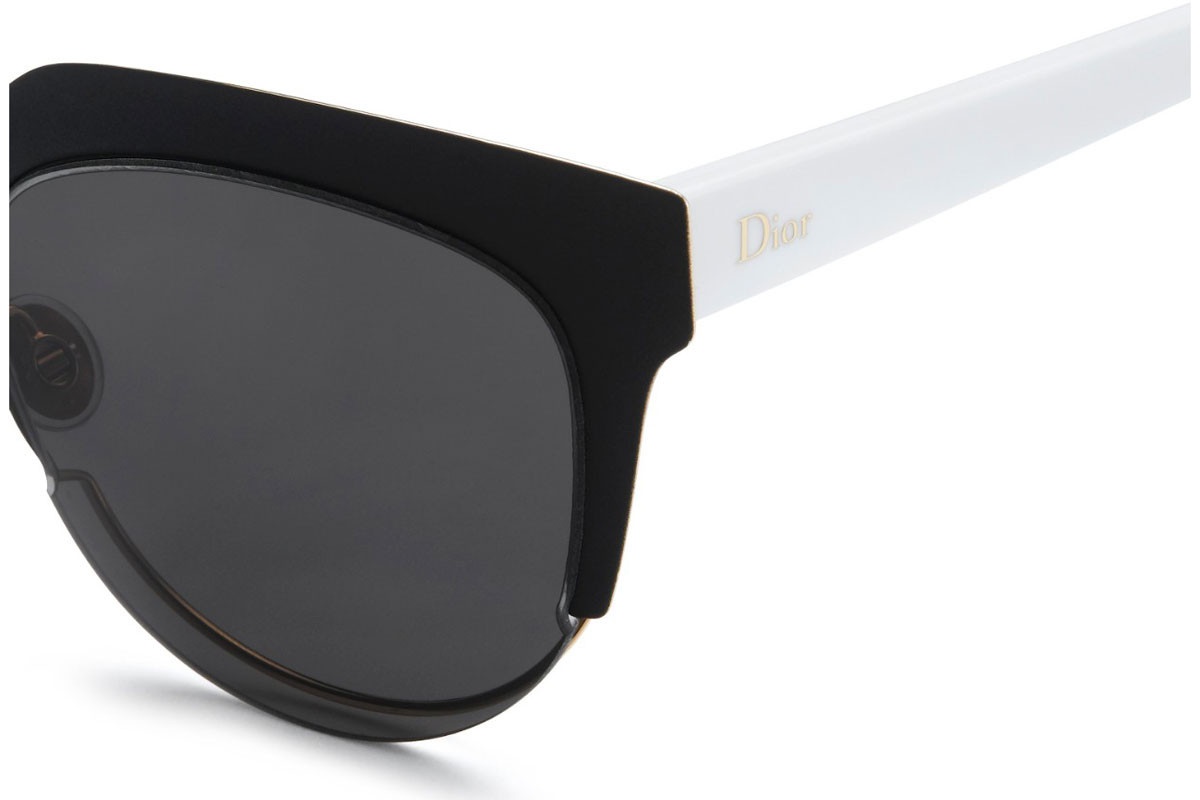 Dior Black Logo Sunglasses In Black