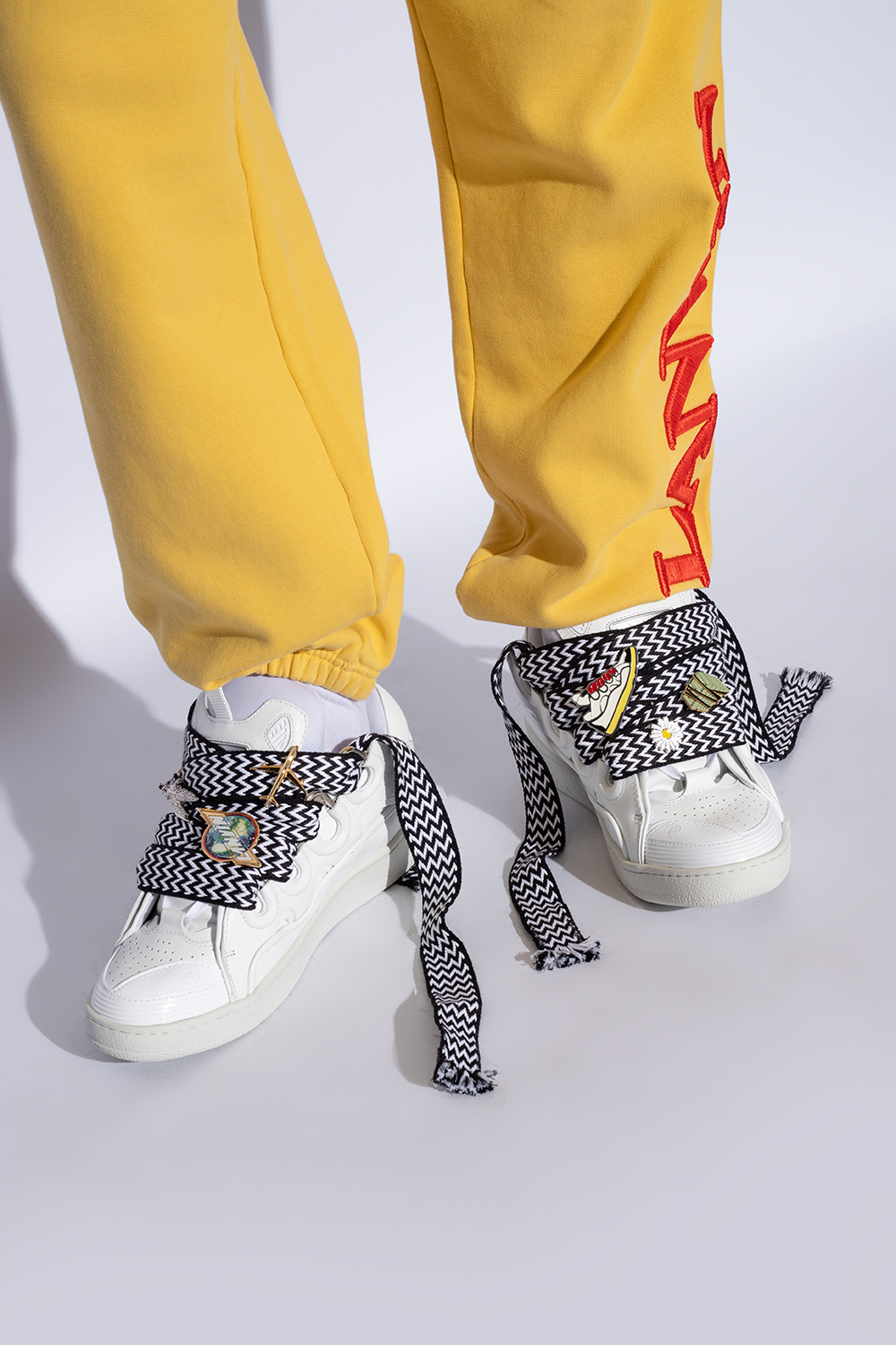 Lanvin White Future Edition Curb 3.0 Sneakers In White