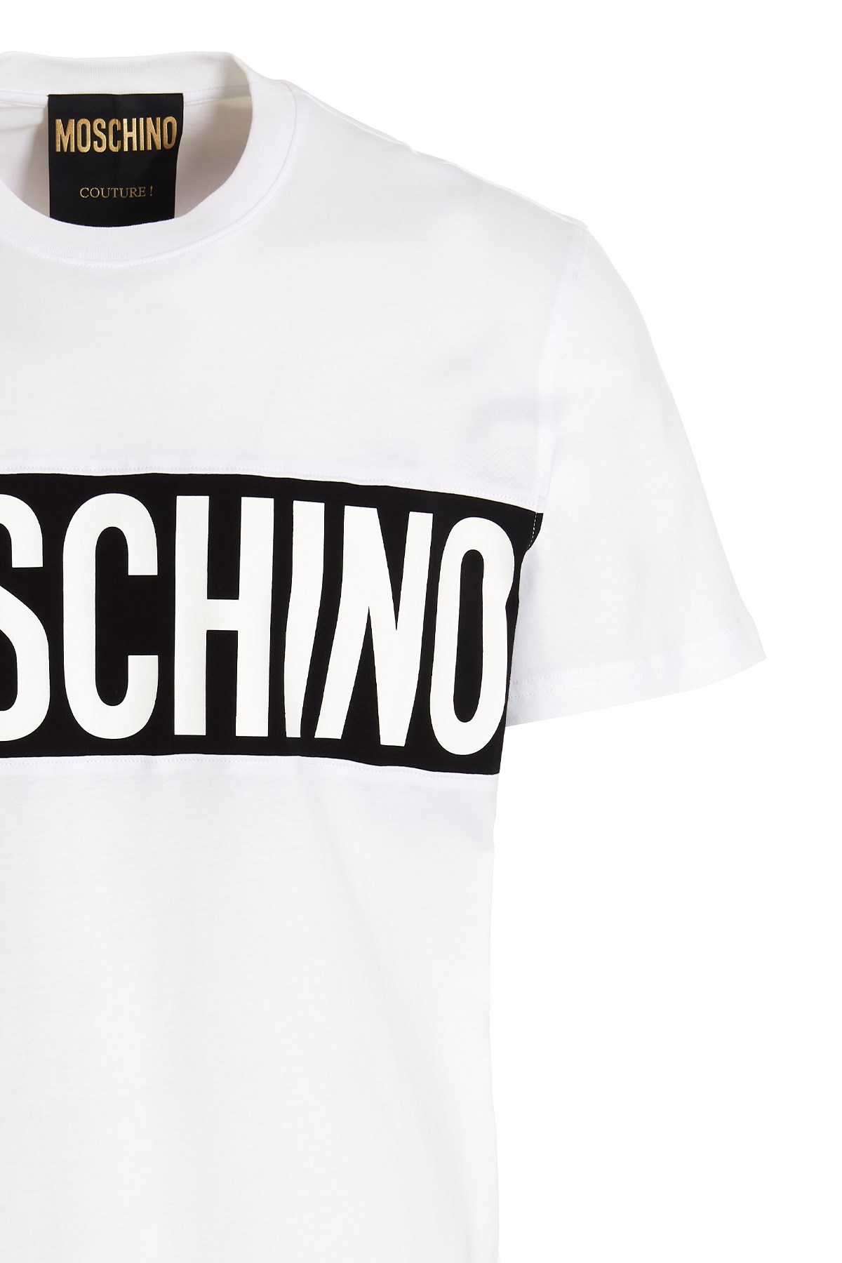 Moschino Crew Neck Short Sleeves T-shirts In White