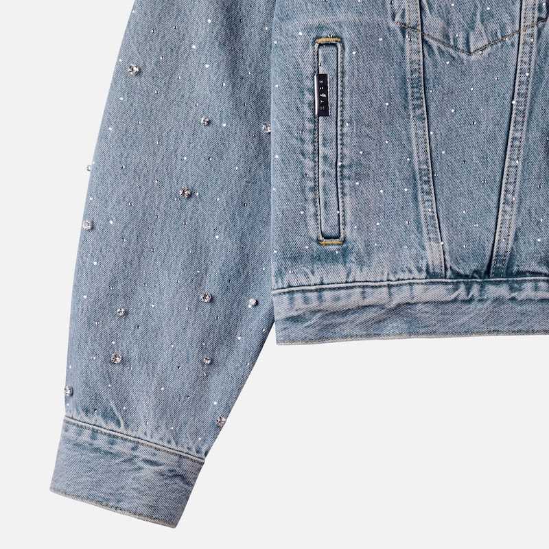 Hogan Denim Jacket Light Blue In Blue