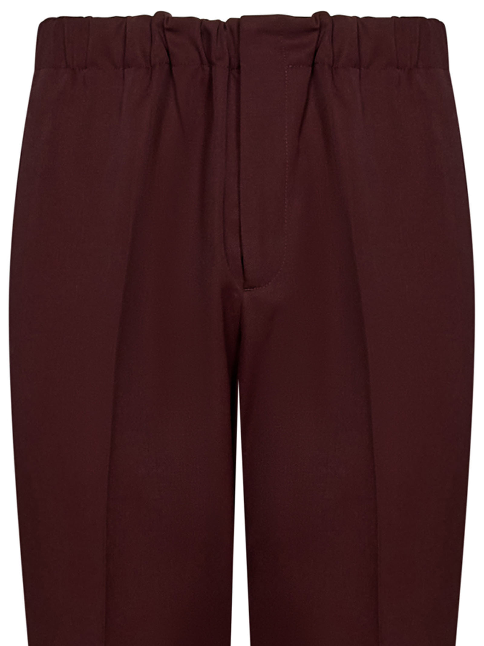 Jil Sander Wool Trousers In Brown