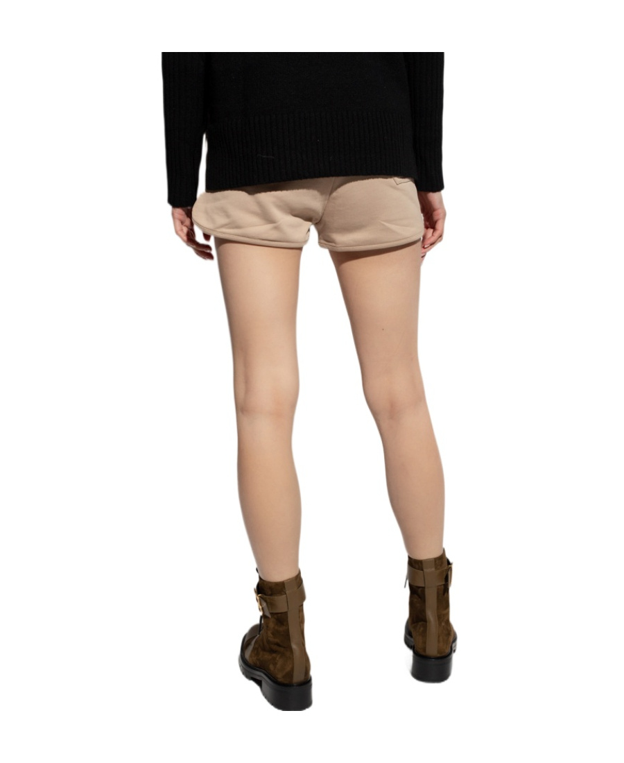 BALMAIN LOGO-PRINT MINI SHORTS
