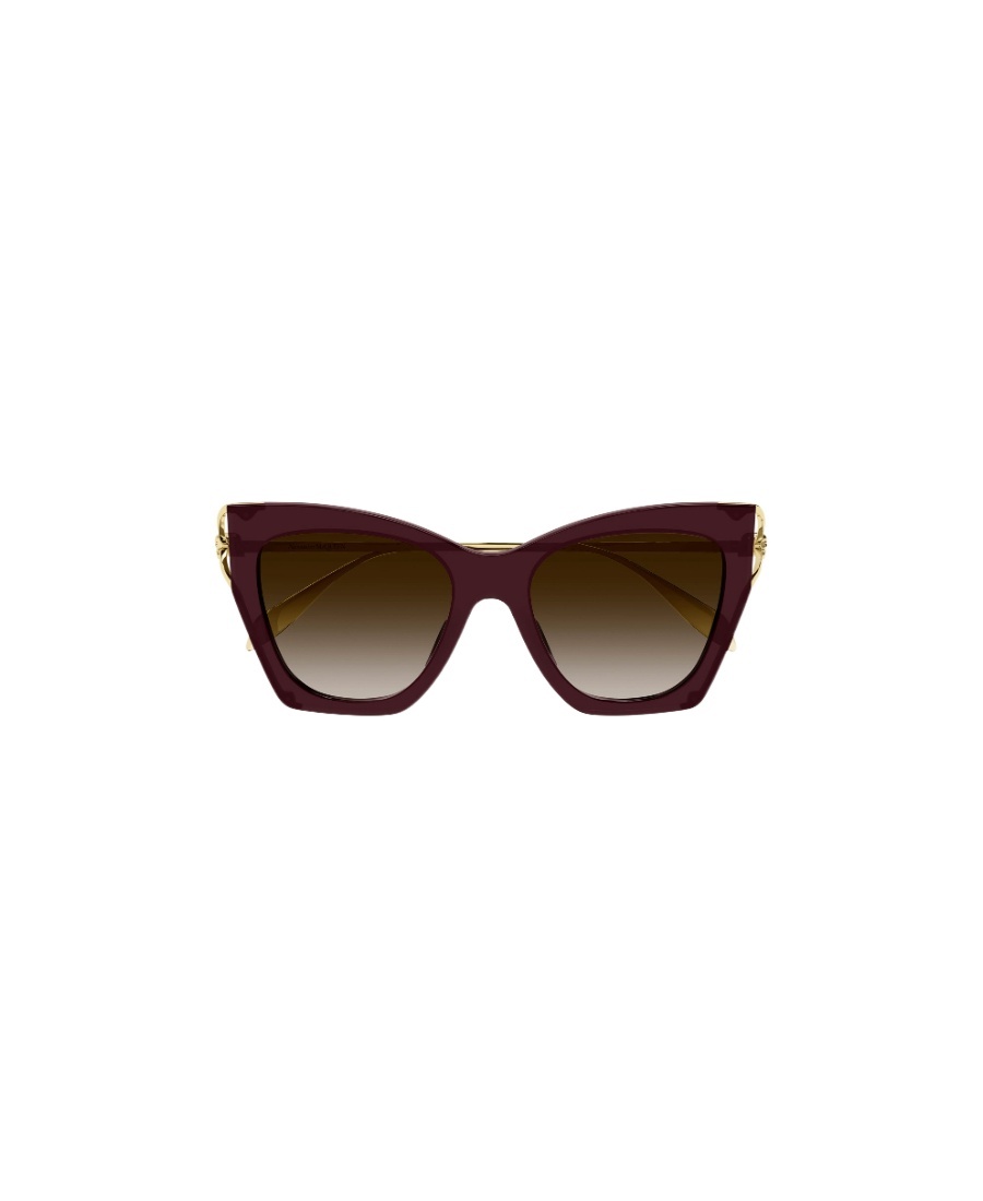 Alexander Mcqueen Eyewear Cat-eye Frame Sunglasses In Brown