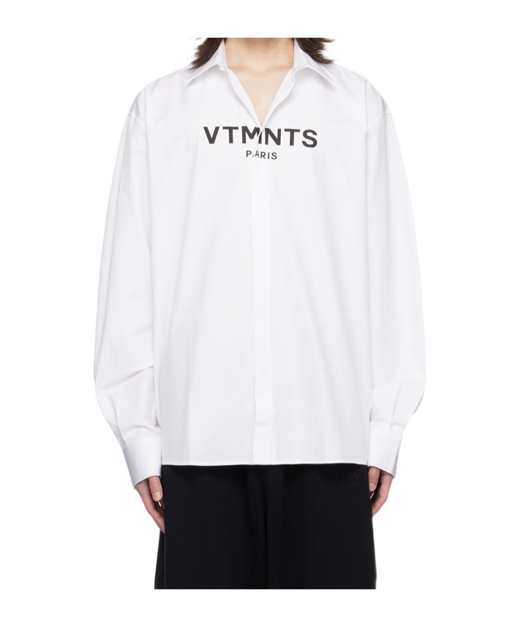 VTMNTS LOGO-PRINT SHIRT