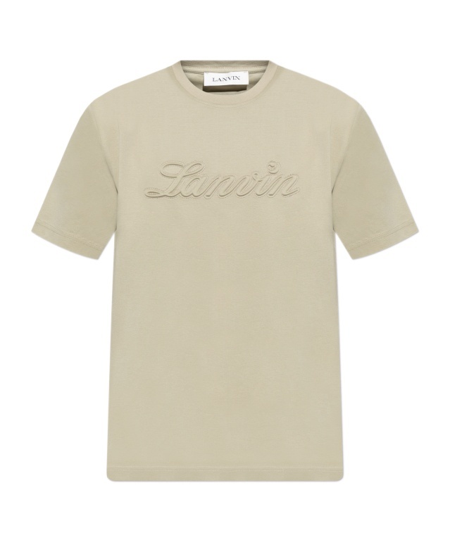LANVIN LANVIN LOGO EMBOSSED CREWNECK T-SHIRT