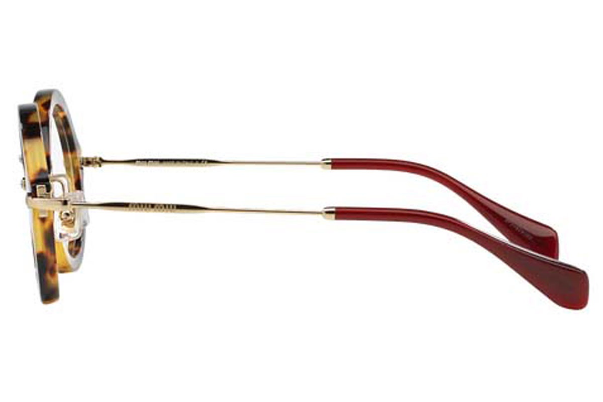Miu Miu Logo Flat Mirror In Brown