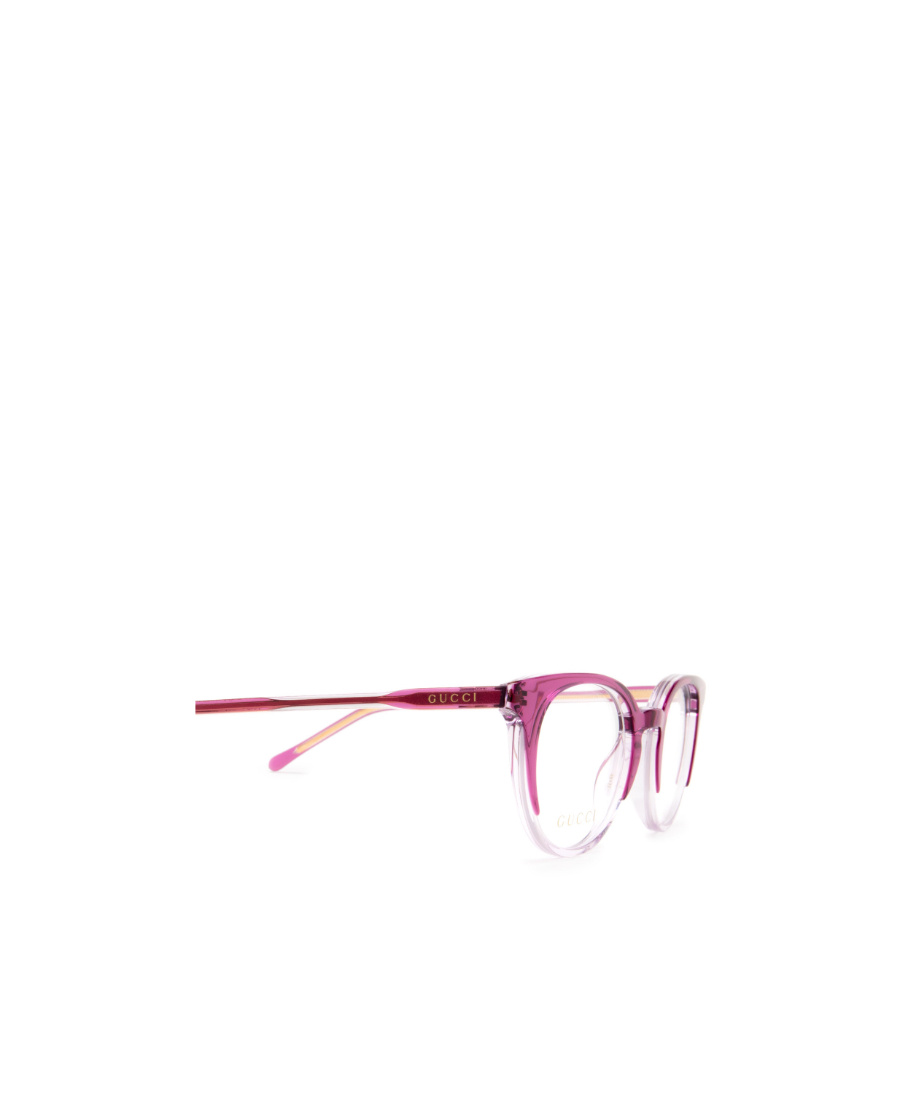 Gucci Round Frame Optical Glasses In Pink