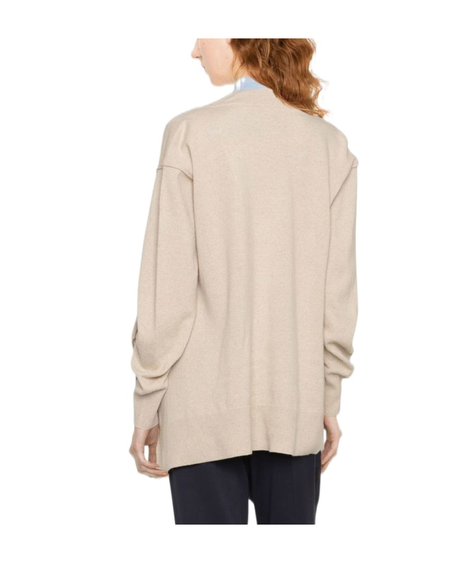 Stella Mccartney Long-sleeved V-neck Cardigan In Nude