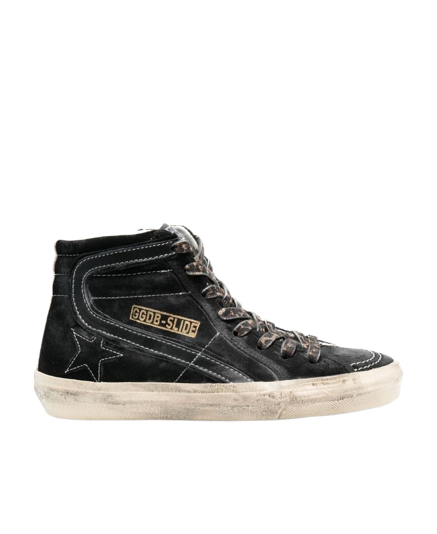 Golden Goose Ssense Exclusive Black Slide Sneakers In Black