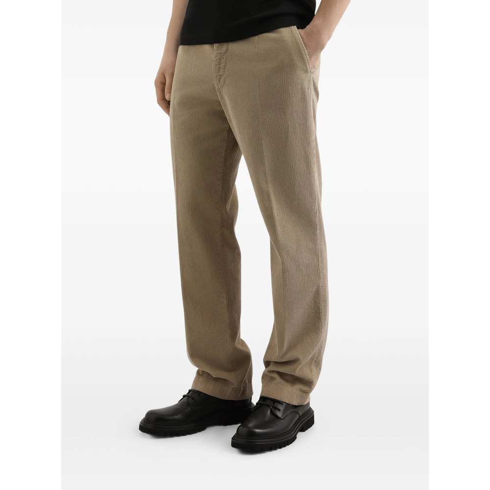 Dolce & Gabbana Corduroy-pinwale Trousers In Brown