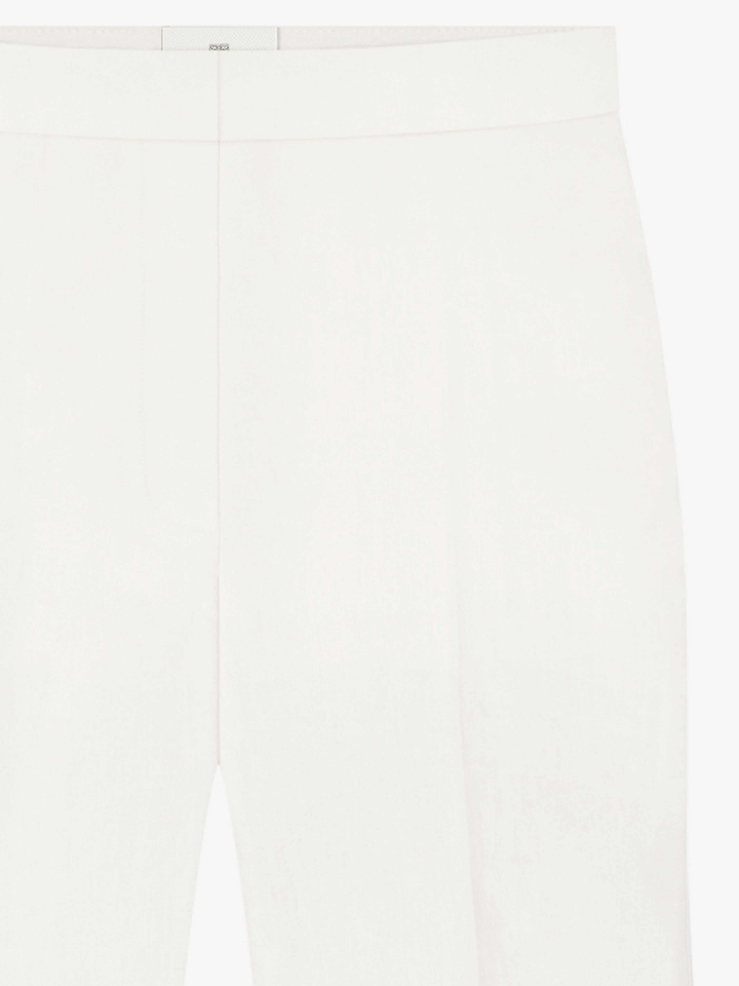 Givenchy Flare Tailored Pants In Linen In Off White