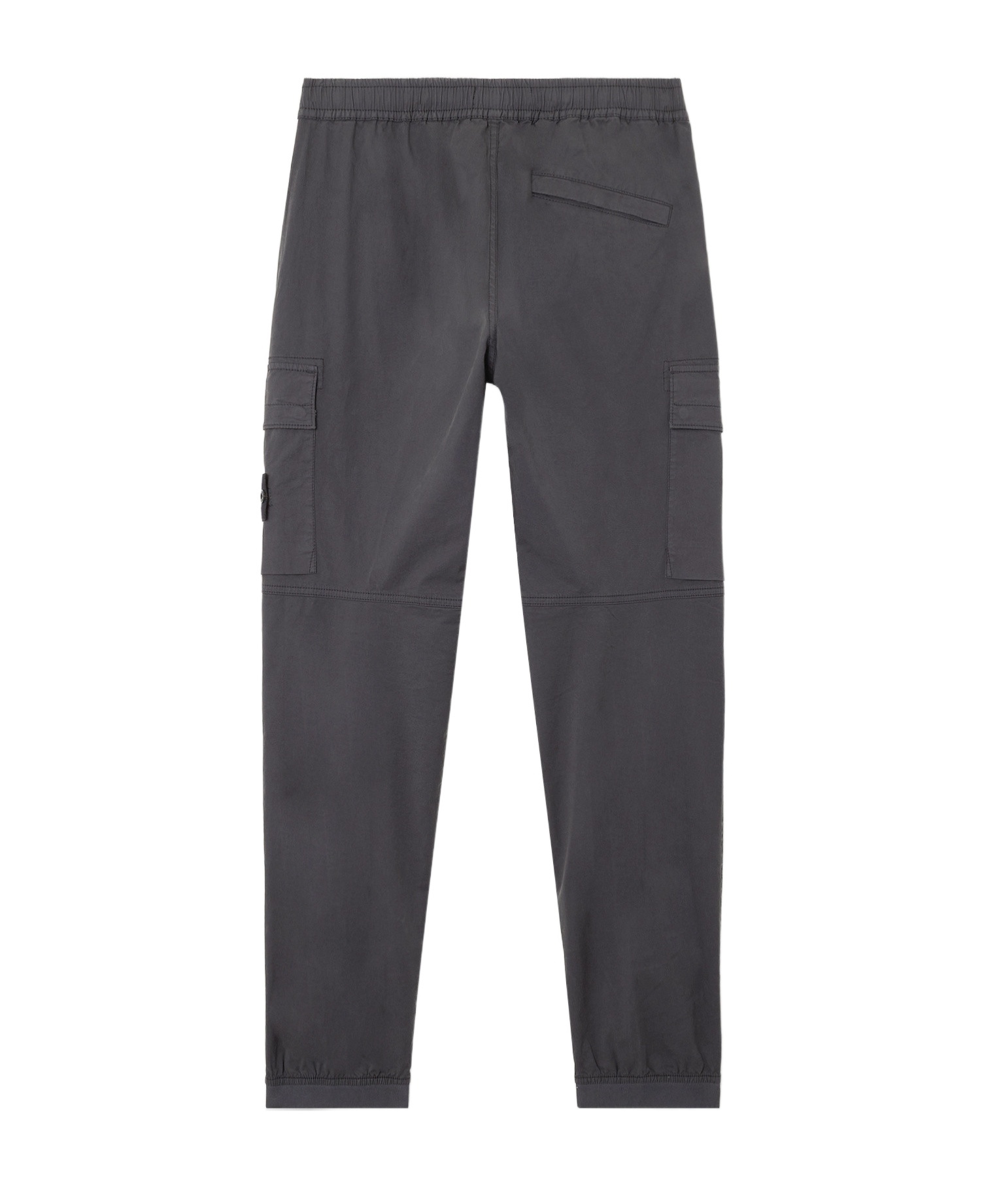 Stone Island Compass-motif Cargo Trousers In Gray