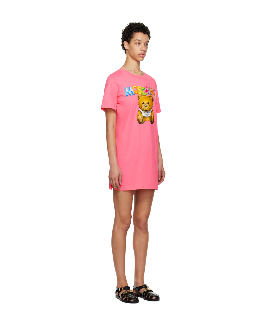 Moschino Jersey Dress In Pink