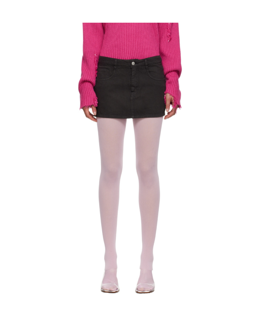 Mm6 Maison Margiela Five Bags Of Denim Mini Skirt In Pink