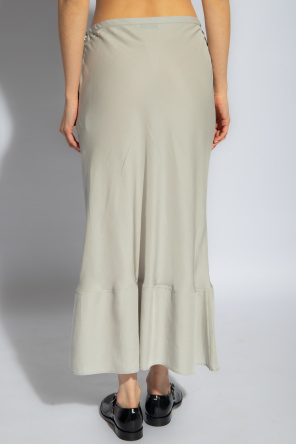 Lemaire Flared Maxi Skirt In Gray