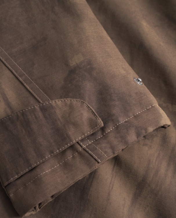 Les Deux Montana Aop Cotton Jacket In Brown