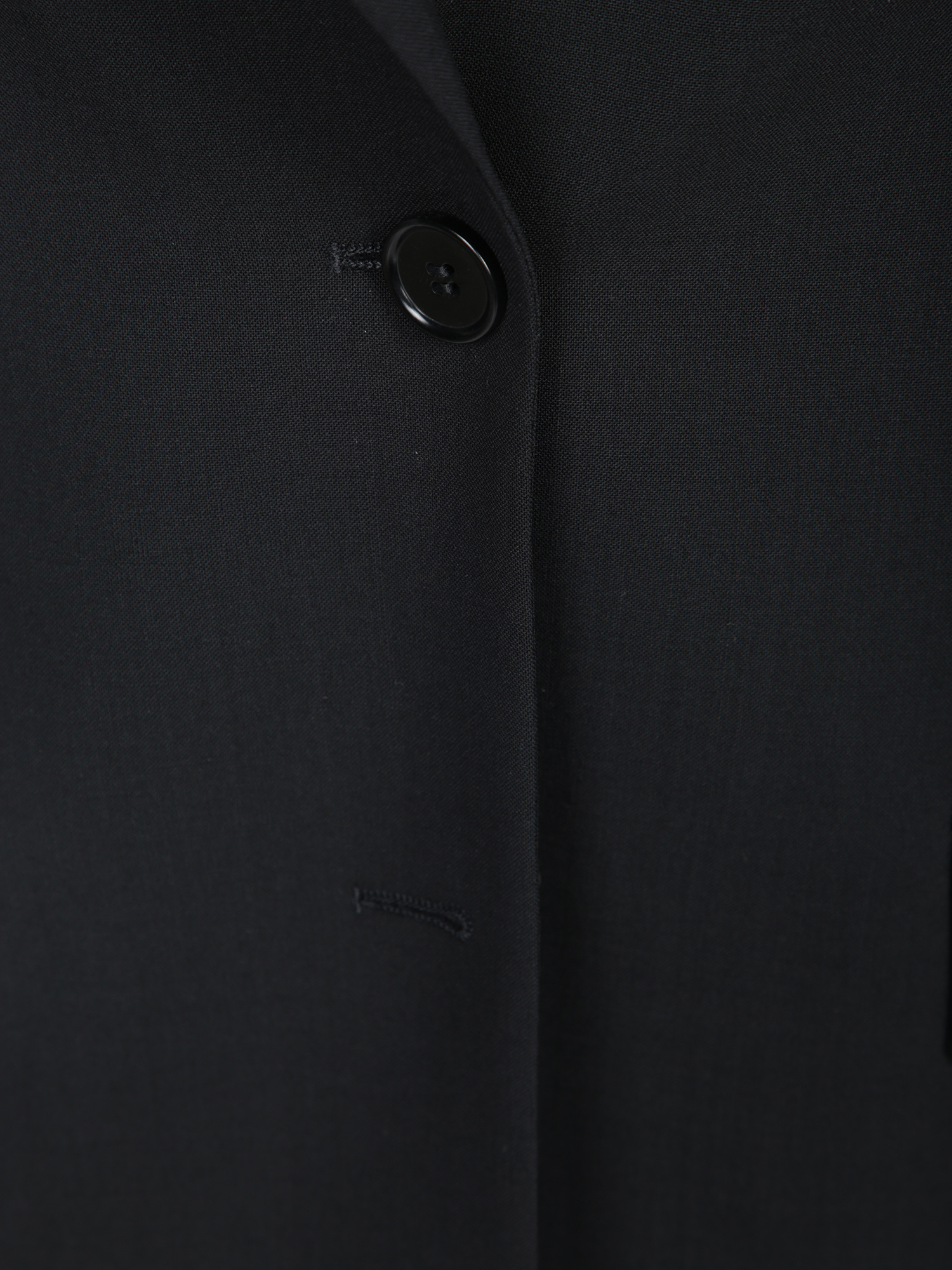 Msgm Tailored Black Jacket With Single Button Closure In Black