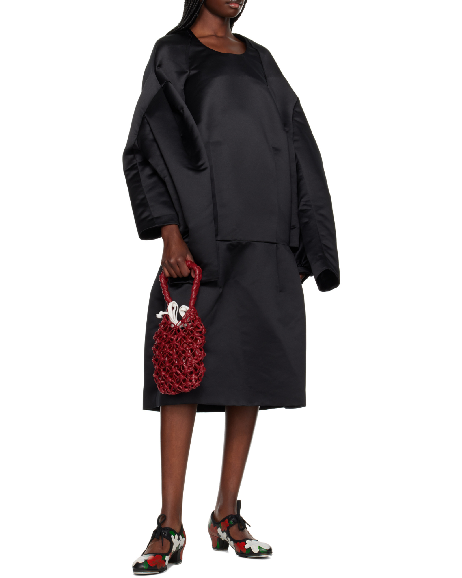 COMME DES GARÇONS TOP HANDLE KNITTED TOTE BAG