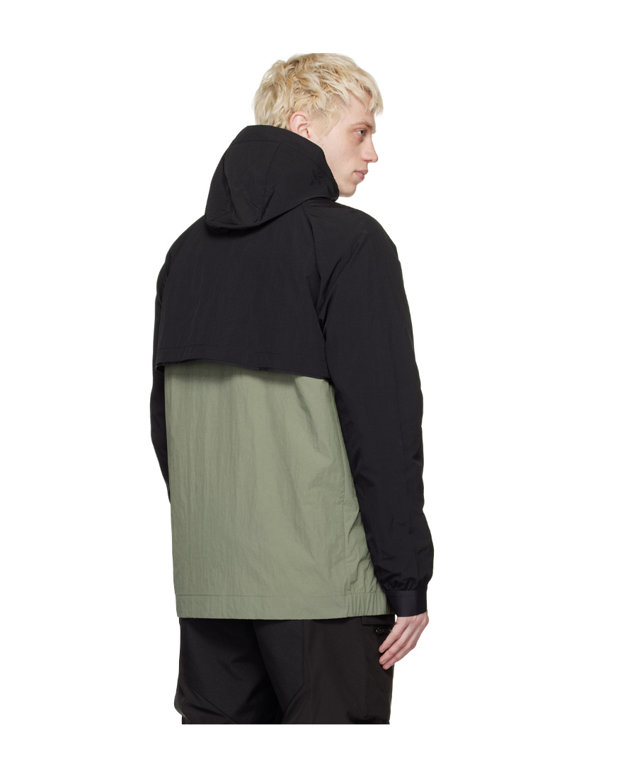 Canada Goose Faber Colour-block Hooded Jacket In Black