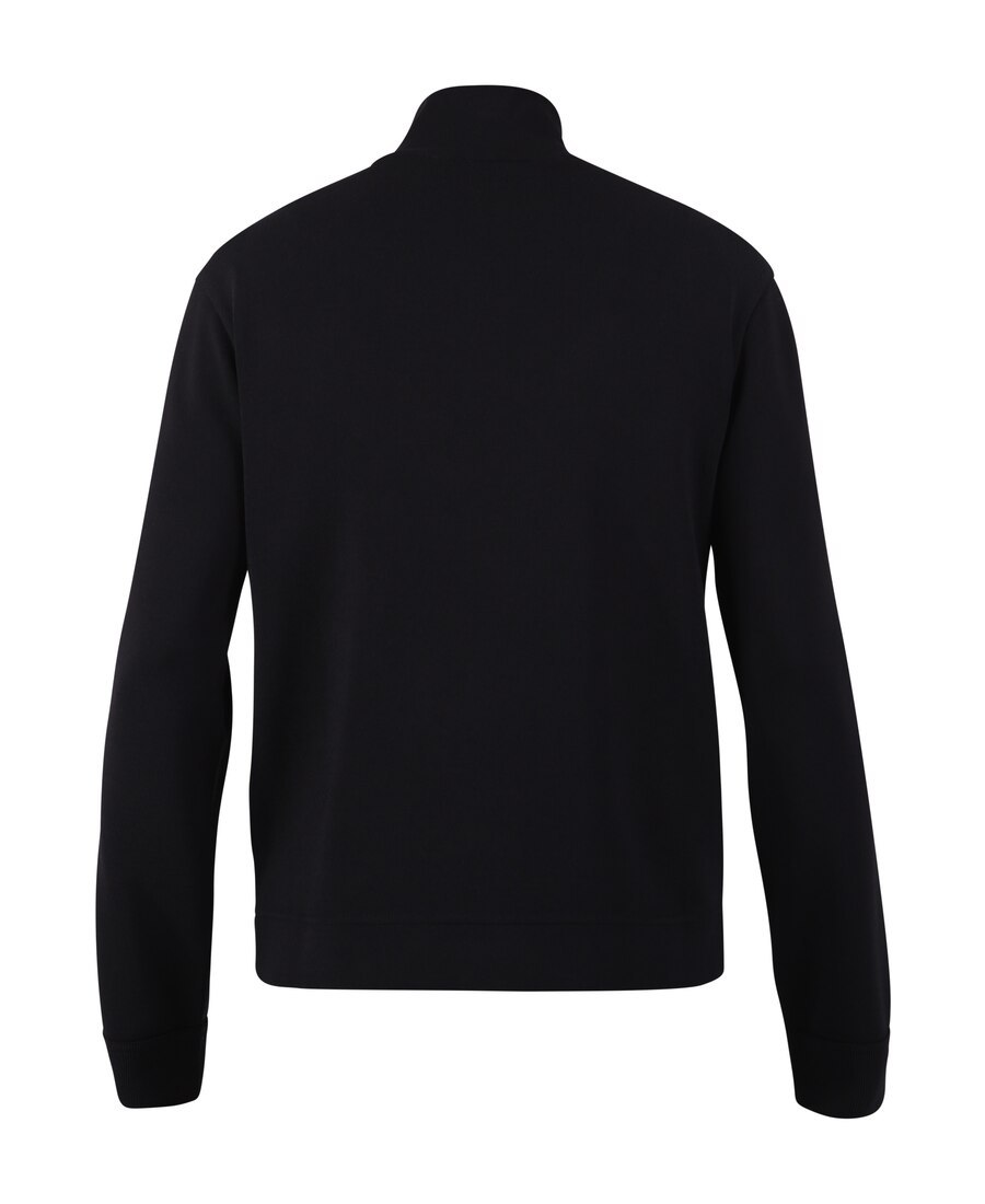 Valentino Zip-up Sweatshirt In Black
