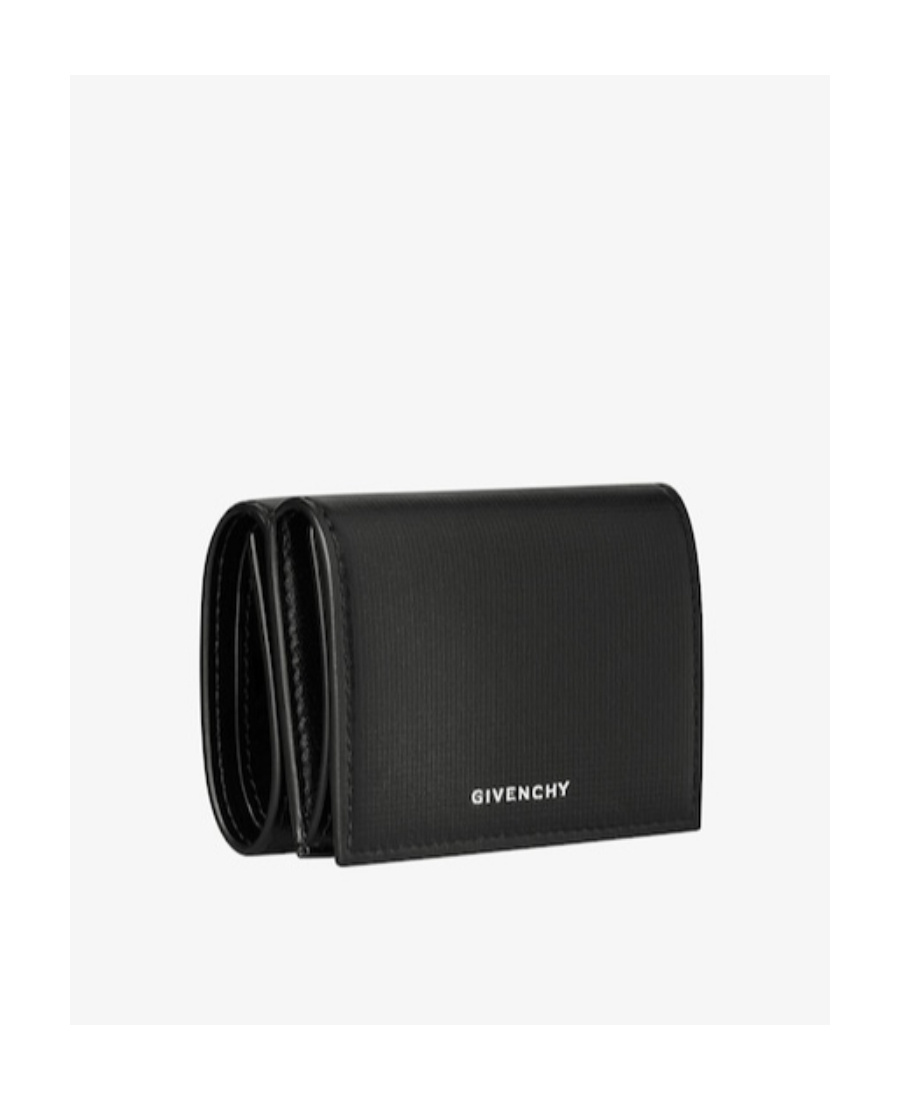 Givenchy Leather Tri-fold Wallet In Black