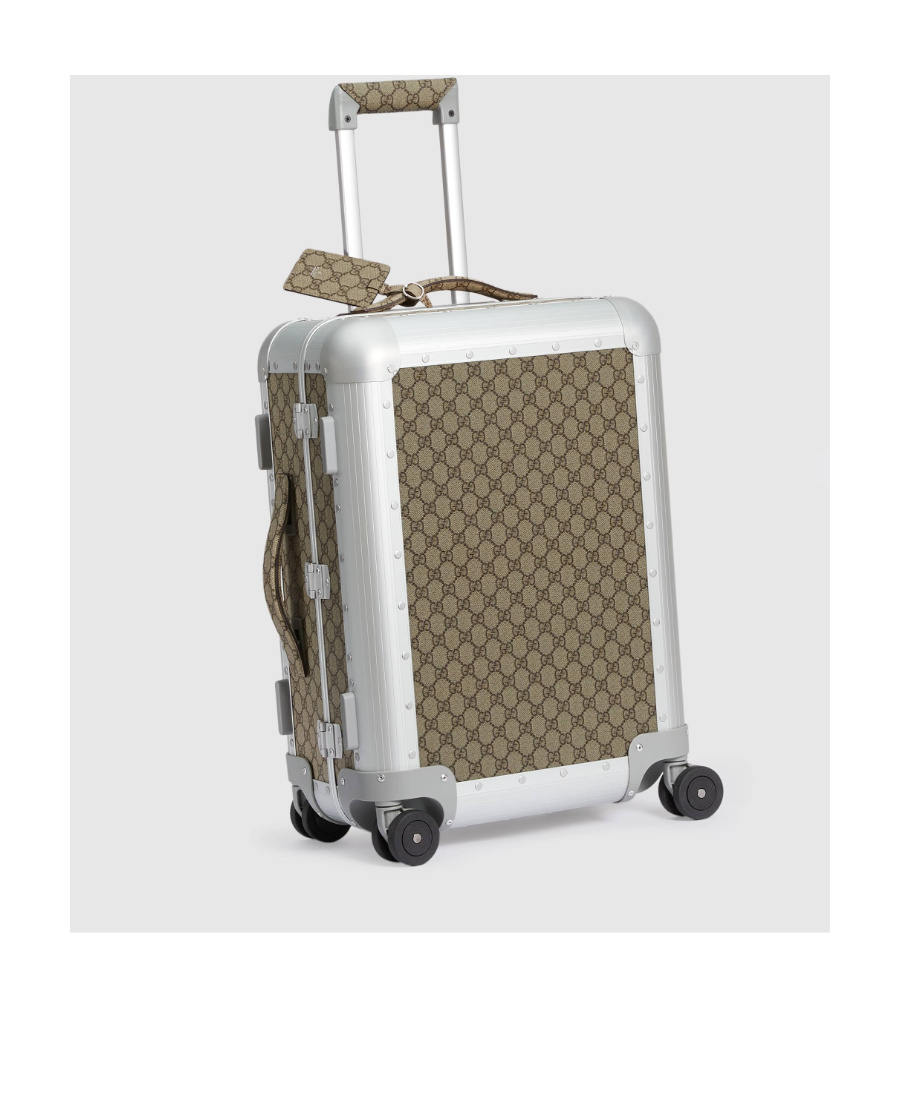 Gucci Porter Cabin Plus Trolley In Gray