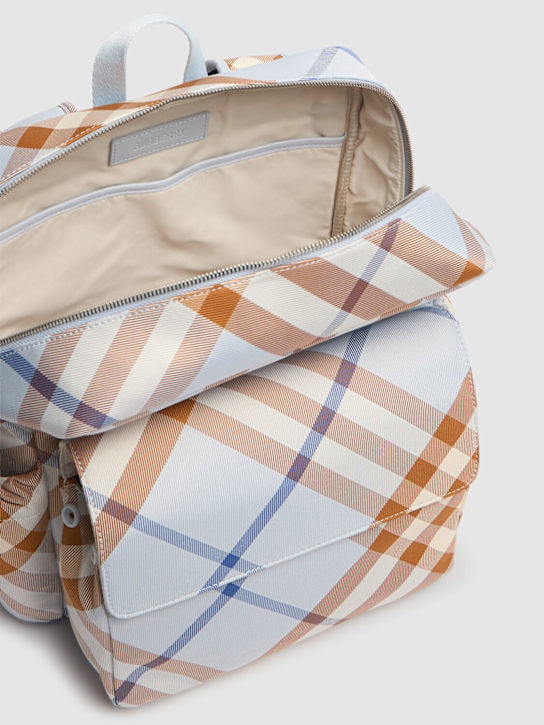 Burberry Check Print Nylon Backpack