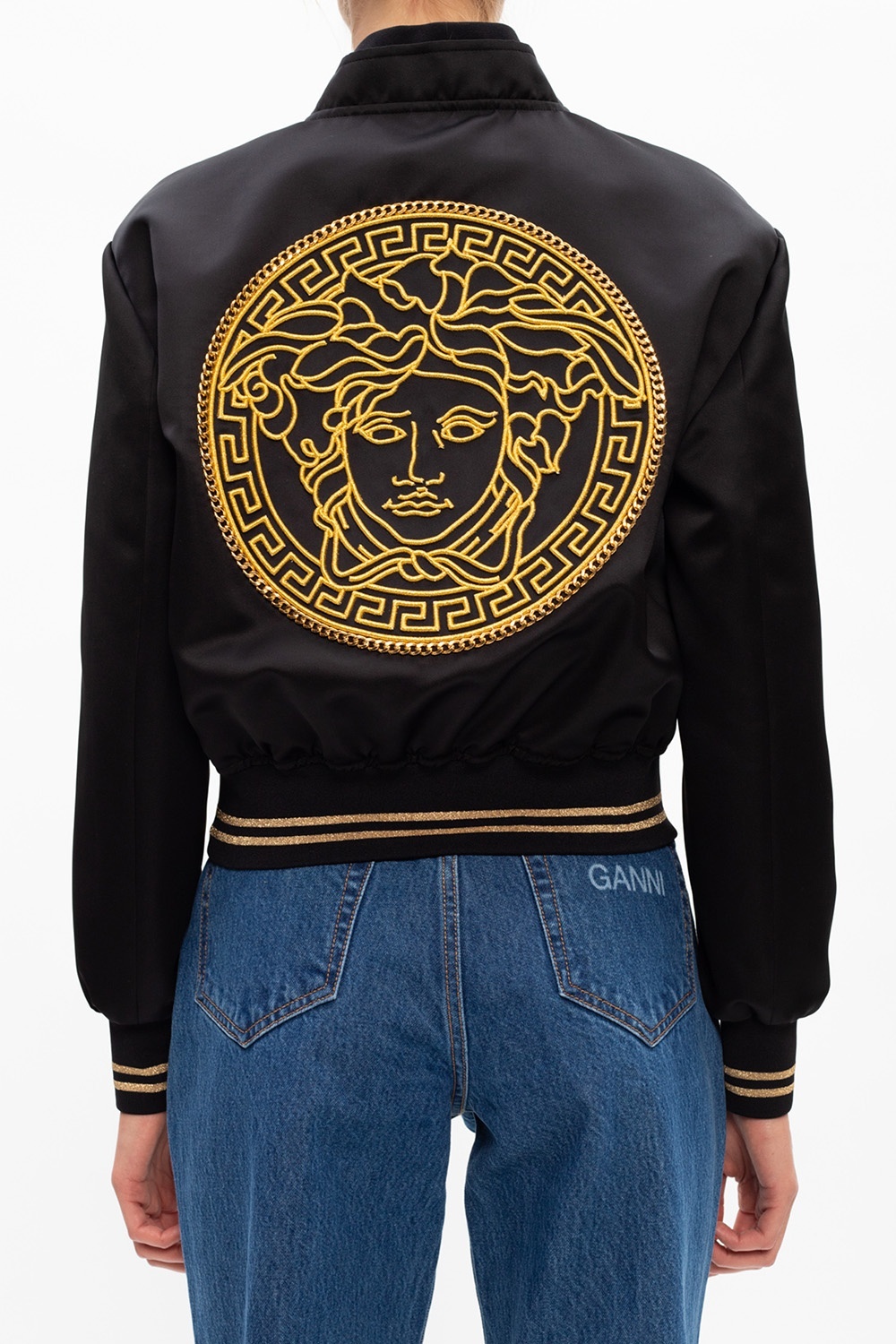 Versace Medusa Bomber Jacket In Black