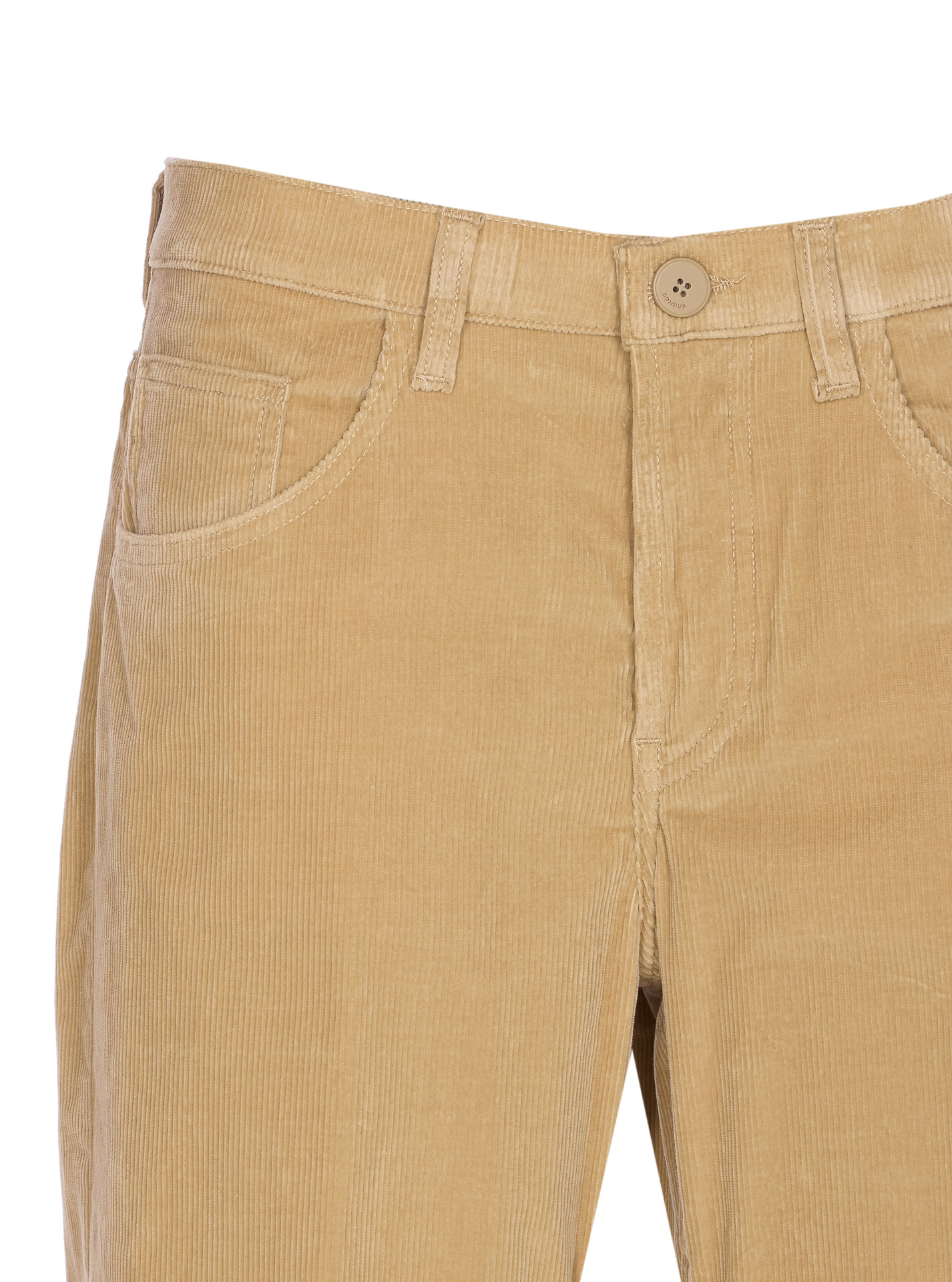 Dondup Button-fastening Corduroy Jeans In Brown