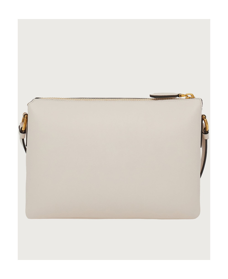 Ferragamo Logo Mini Shoulder Bag In Nude
