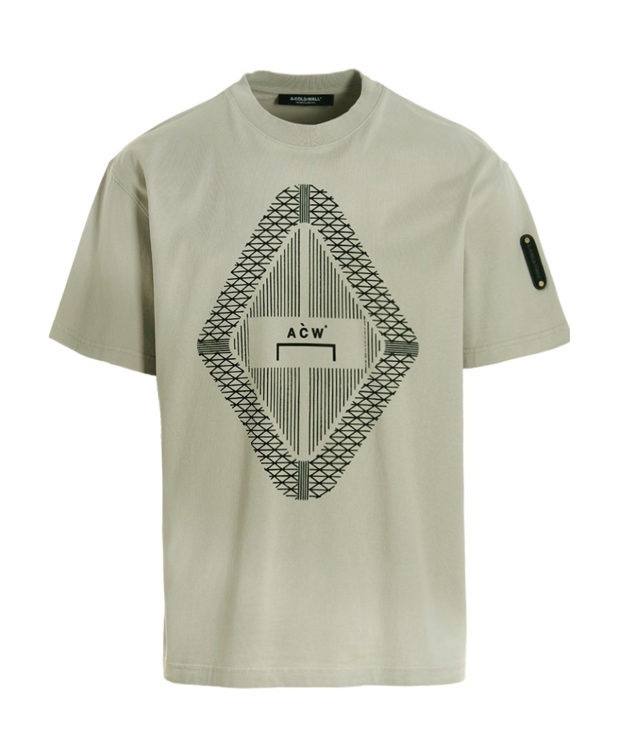 A-cold-wall* Gradient Logo Printed Crewneck T-shirt In Gray