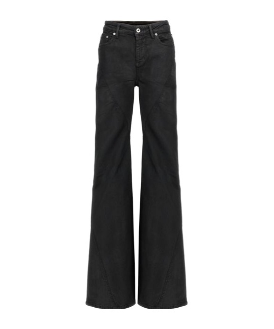 Rick Owens Drkshdw Bias Bootcut Jeans In Black