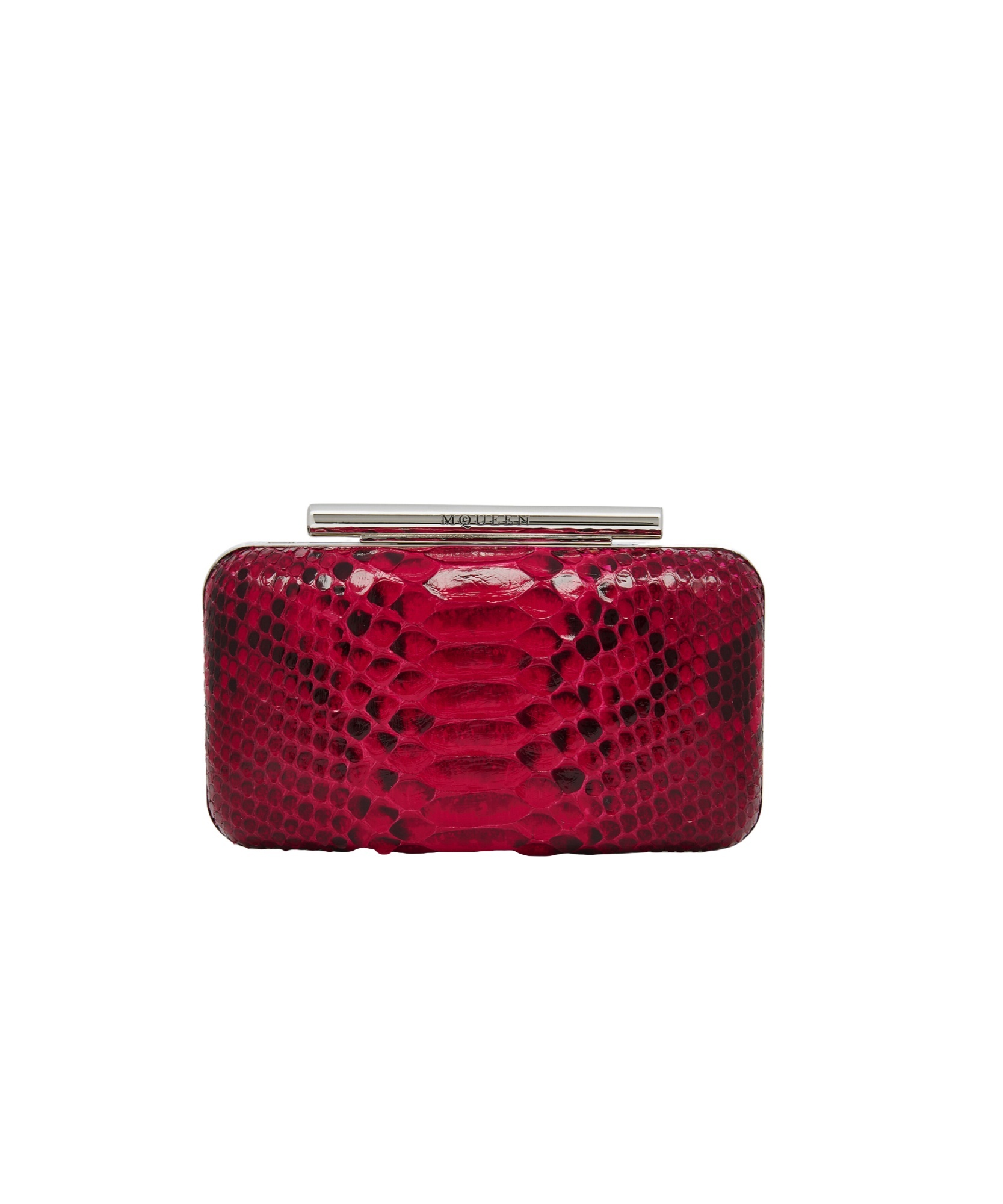 Alexander Mcqueen Women's Mcqueen T-bar Box Clutch In Fuchsia