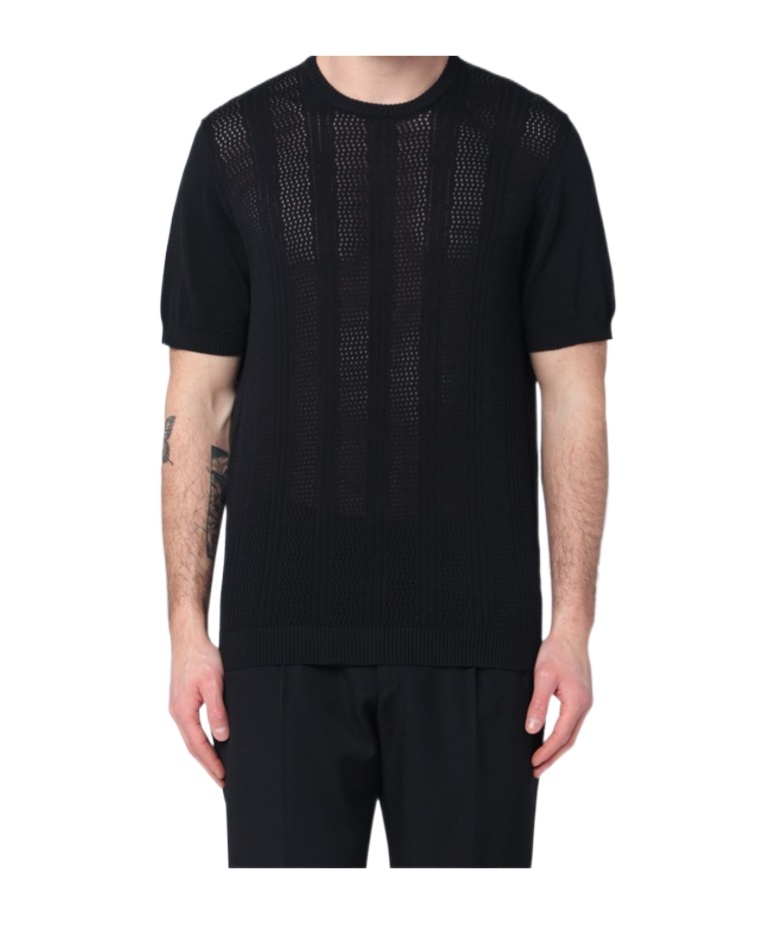 Drumohr Round Neck Sweater In Black