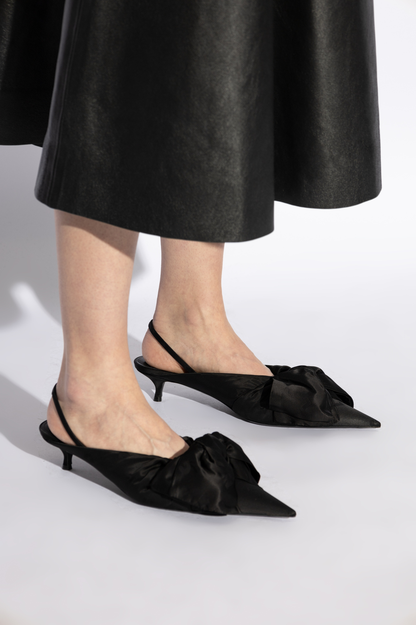 Balenciaga Knife Chemise Pumps Black In Multi