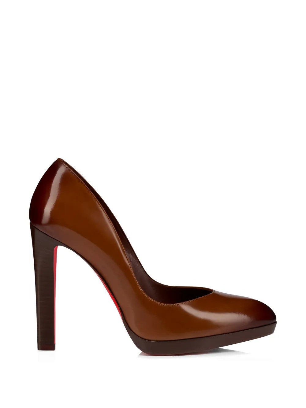 Christian Louboutin Leather Pumps In Brown