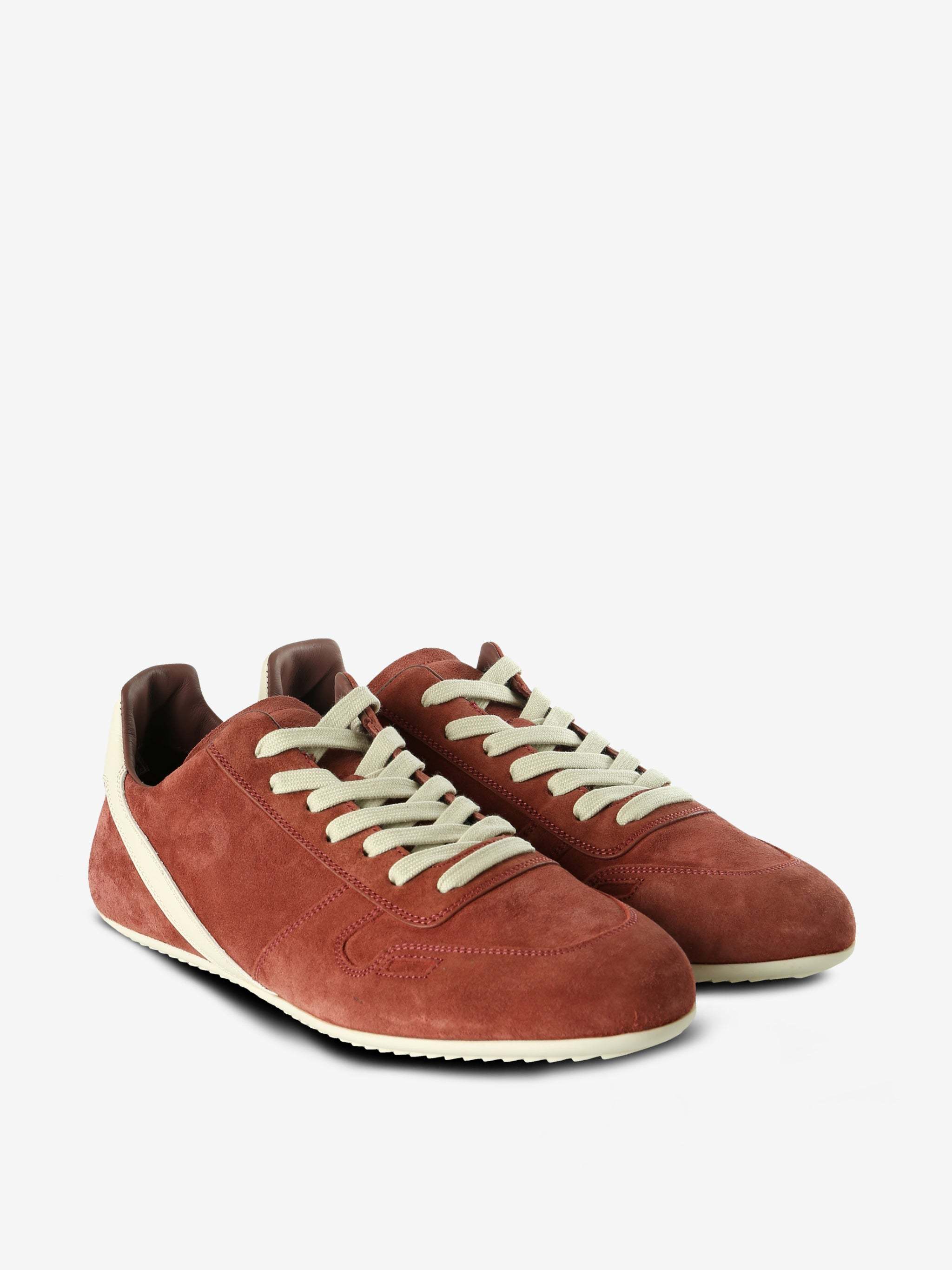 Rick Owens Round-toe Sneakers In Brown