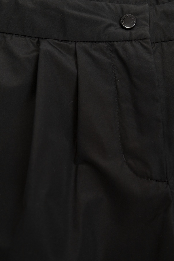 Moncler Curled Shorts In Black