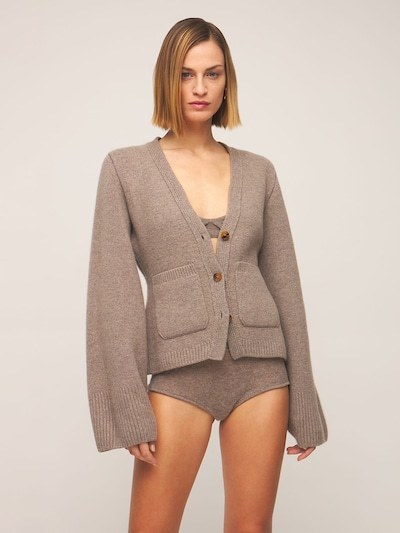 Khaite Scarlet Cashmere-blend Cardigan