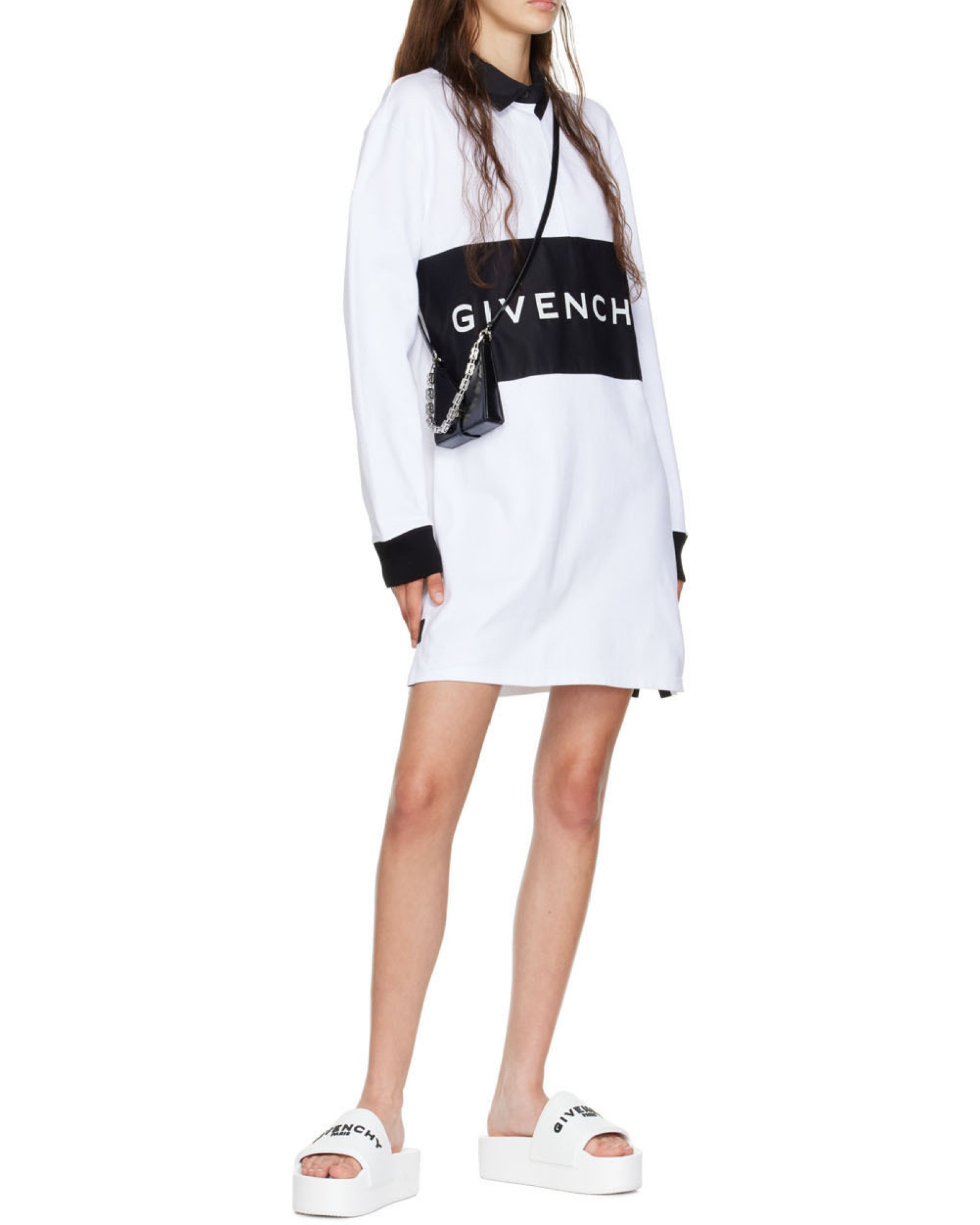 Givenchy Mini 4g Cut-out Crossbody Bag In Black