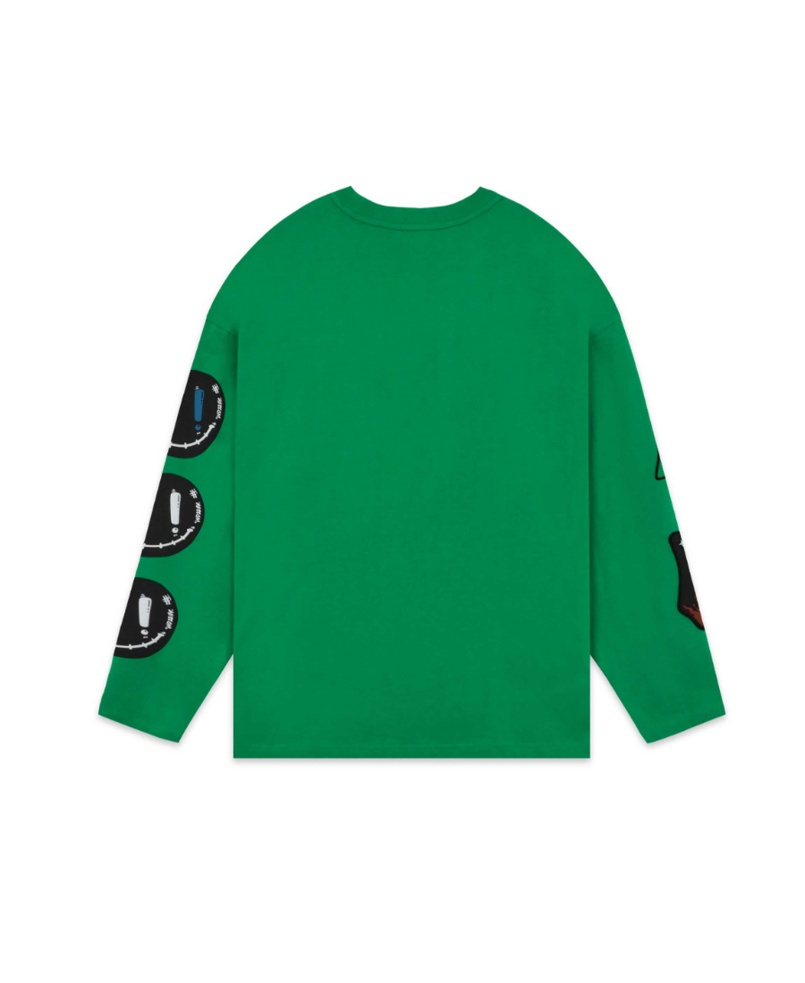 We11 Done Graphic-print Cotton T-shirt In Green