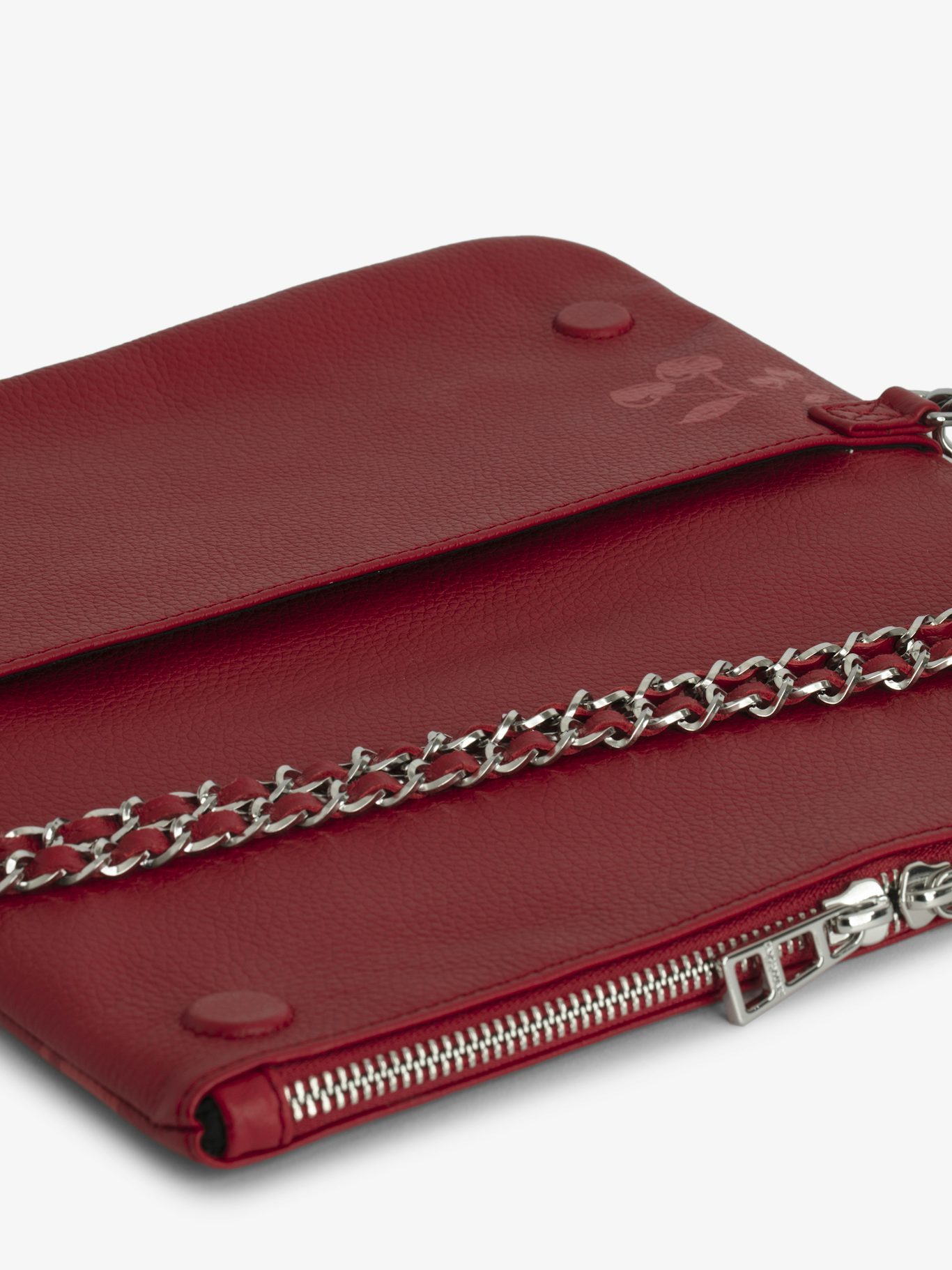 Shop Zadig & Voltaire Chain Shoulder Bag In Red